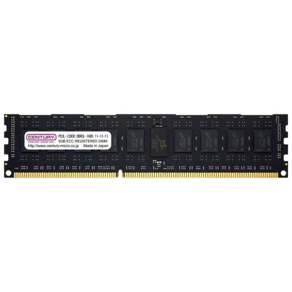 CENTURY MICRO CB8GX2-D3LRE160082 DDR3L PC3L-12800 8GB 2 pieces set ECC Registered Memory