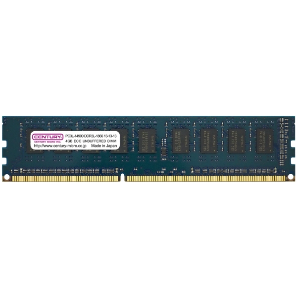 CENTURY MICRO CD4G-D3LUE1866H DDR3L PC3L-14900 4GB ECC Memory