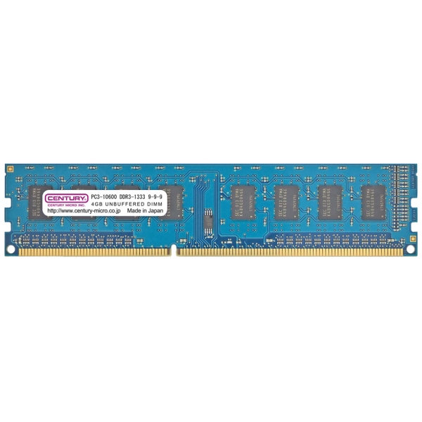 CENTURY MICRO CD4G-D3U1333H DDR3 PC3-10600 4GB Memory