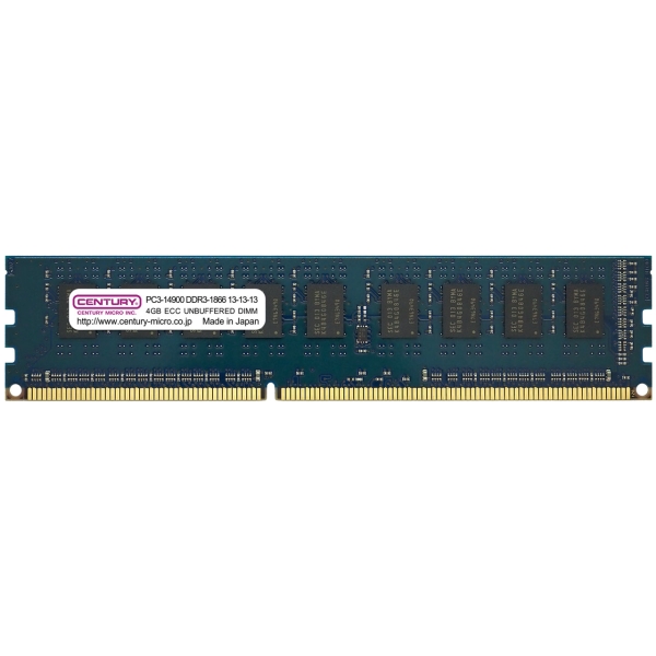 CENTURY MICRO CD4G-D3UE1866H DDR3 PC3-14900 4GB ECC Memory