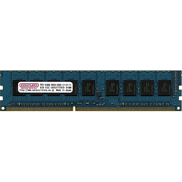 Memory CENTURY MICRO CK8GX2-D3UE1600 DDR3 PC3-12800 8GB 2-Disc ECC