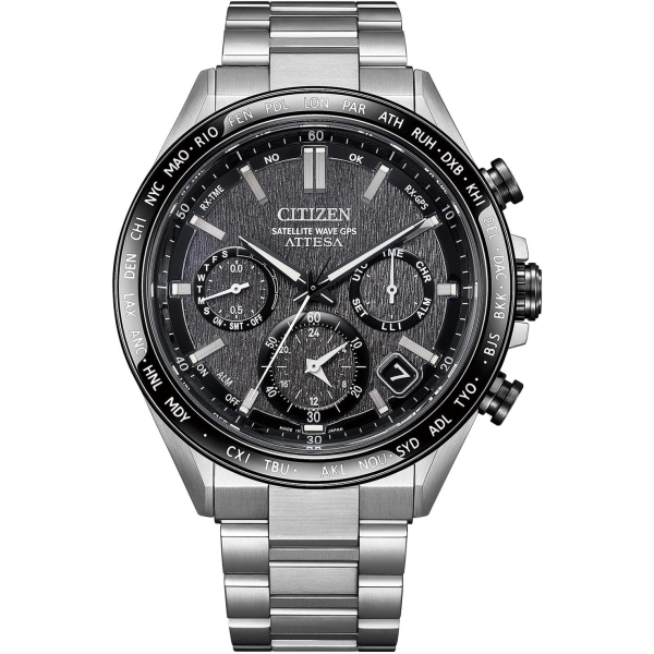 CITIZEN ATTESA ACT Line Eco drive GPS satellite radio time signal double direct flight CC4058-67X Watch