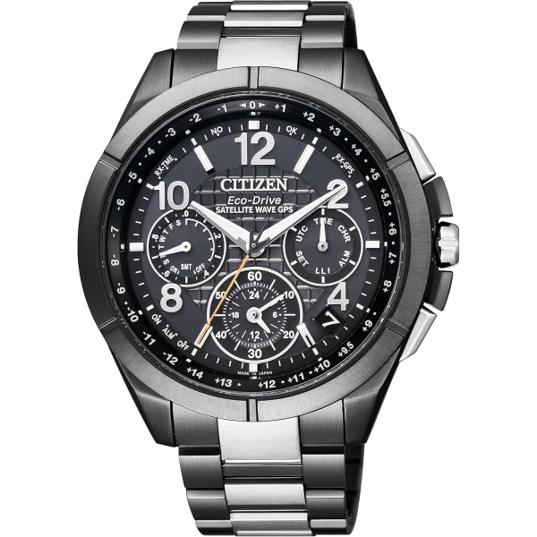 CITIZEN ATTESA Eco-Drive radio time signal black titanium series CC9075-52E Watch