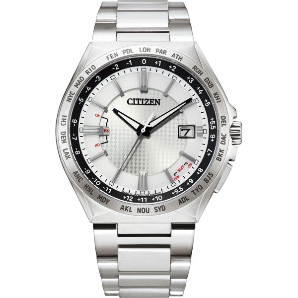 CITIZEN ATTESA Eco-Drive radio time signal direct flight ACT Line CB0210-54A Watch