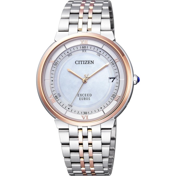 CITIZEN Exceed Eco-Drive radio time signal CB3024-52W Watch