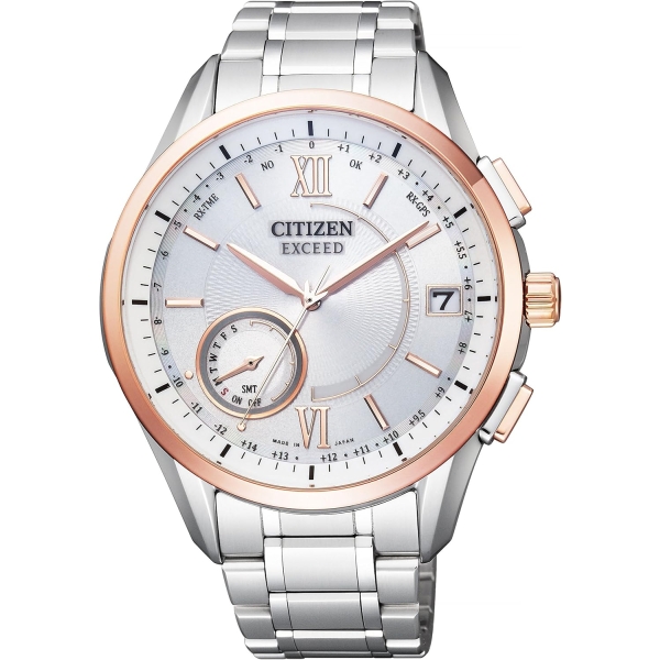 CITIZEN Exceed Eco-Drive radio time signal F150 CC3054-55A Watch