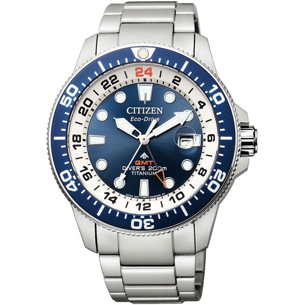 CITIZEN PROMASTER MARINE- Eco-Drive GMT diver 200m BJ7111-86L Watch