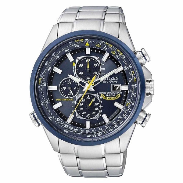 CITIZEN PROMASTER SKY- Eco-Drive radio time signal blue Angels model AT8020-54L Watch