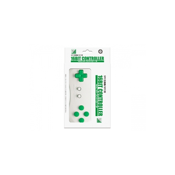 Columbus Circle 16Bit Controller for Super Famicom White x Green Videogame Accessory