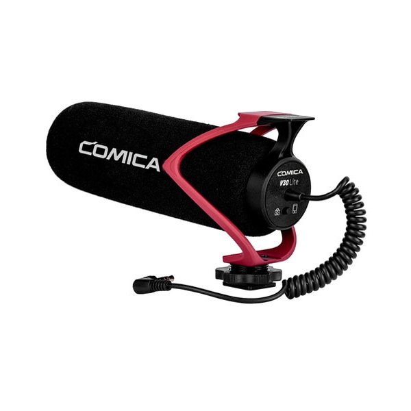 Camera Microphone Commlite COMICA CVM-V30 LITE R red Microphone