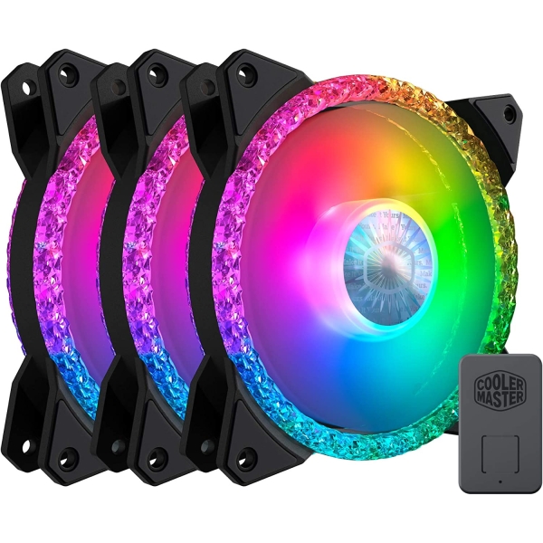 Case Fan COOLER MASTER MasterFan MF120 Prismatic 3 in 1 MFY-B2DN-203PA-R1 Black