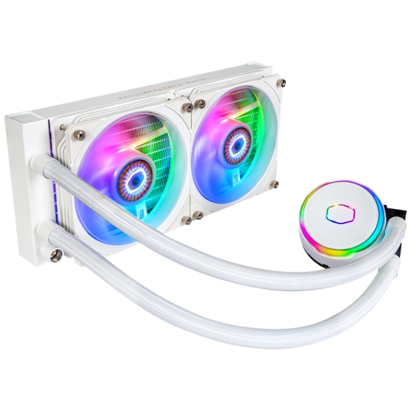 COOLER MASTER MasterLiquid PL240 Flux White Edition MLY-D24M-A23PZ-RW white CPU Fan