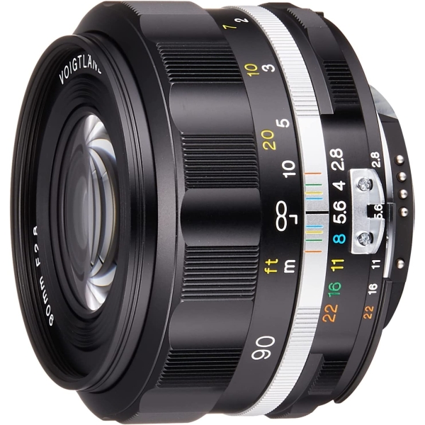 Camera Lens Cosina VoigtlanderAPO-SKOPAR 90mm F2.8 SL II S black rim Lense