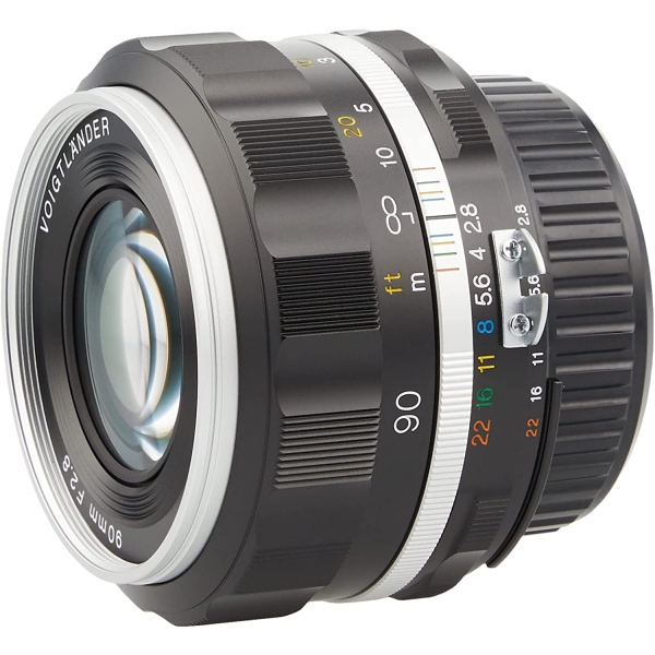 Camera Lens Cosina VoigtlanderAPO-SKOPAR 90mm F2.8 SL II S silver rim Lense