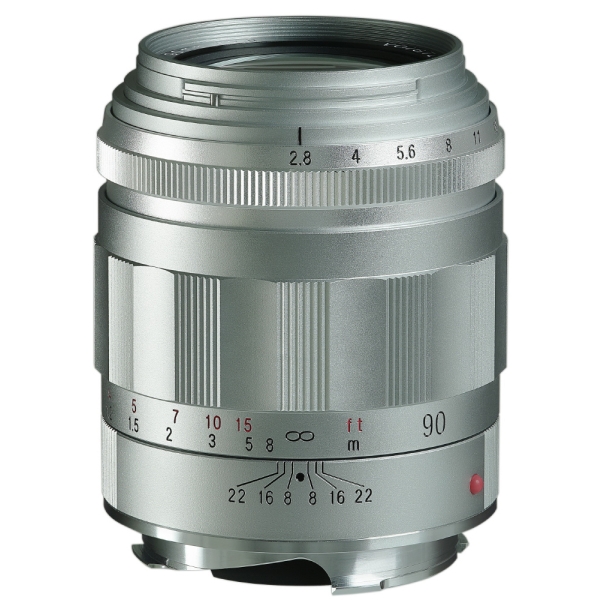 Camera Lens Cosina Voigtlander APO-SKOPAR 90mm F2.8 VM Silver Lense