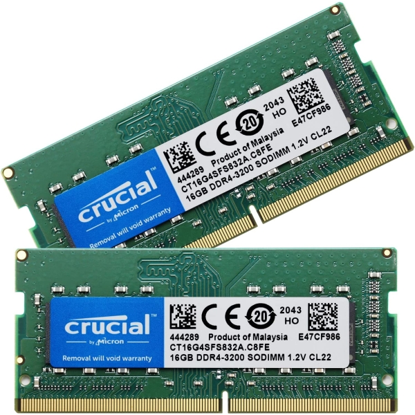 Memory crucial CT16G4SFS832A S.O.DIMM DDR4 PC4-25600 16GB