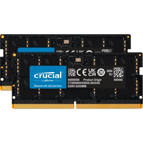 crucial CT2K32G48C40S5 SODIMM DDR5 PC5-38400 32GB 2 discs Memory