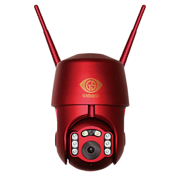 Video Surveillance Camera Die advantageous Glanshield Dive-y BOT-AI GS-DVYPTZ-101 crimson red Video Surveillance Camera