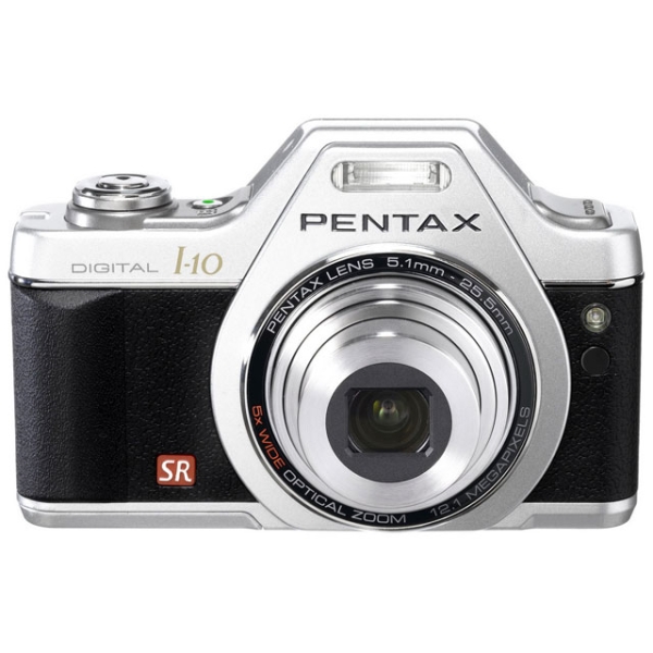 Digital Camera Pentax Optio I-10 classical music silver Cameras Digital Cameras