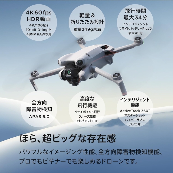 Drone Quadcopter DJI DJI Mini 4 Pro (attached to DJI RC-N2) Camera Video Camera - image 2