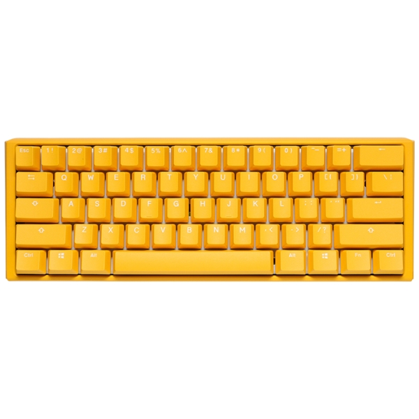 Duckychannel One 3 Mini dk-one3-yellowducky-rgb-mini-brown Yellow Keyboard