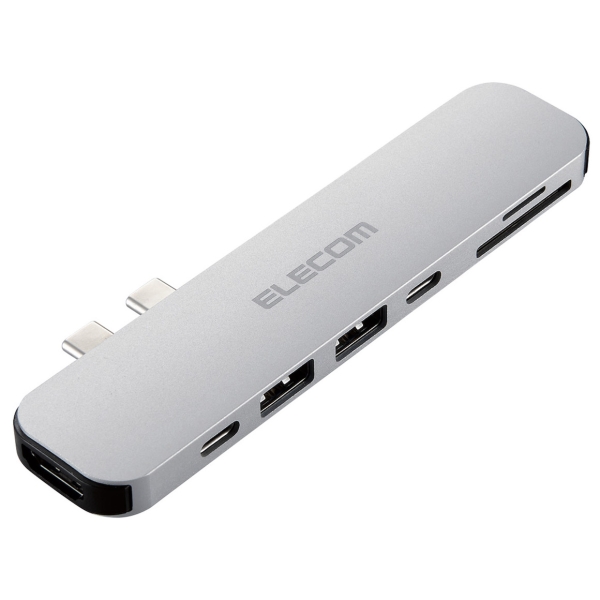 ELECOM DST-C24SV/EC Silver USB Hub