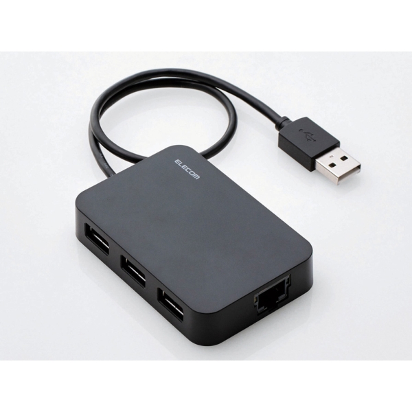 LAN Adapter Elecom Elecom EDC-FUA2H-B Black LAN Adapter