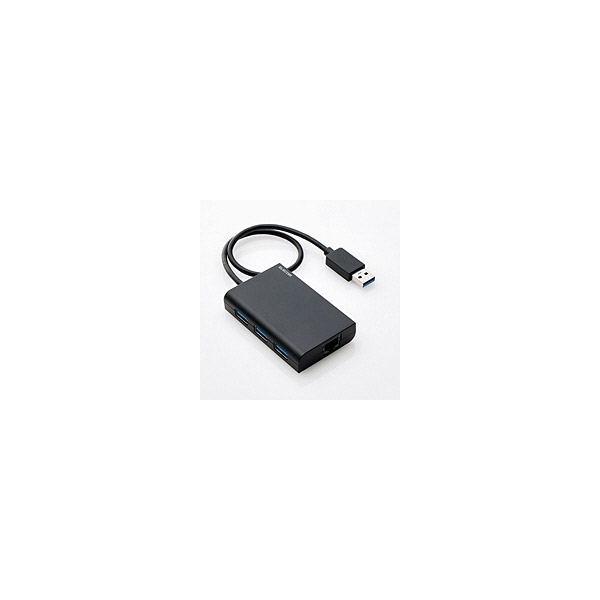 LAN Adapter Elecom Elecom EDC-GUA3H-B Black LAN Adapter