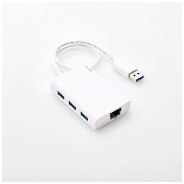 LAN Adapter Elecom Elecom EDC-GUA3H-W White LAN Adapter