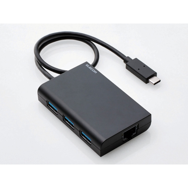 LAN Adapter Elecom Elecom EDC-GUC3H-B Black LAN Adapter