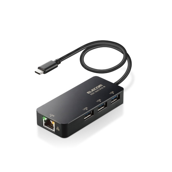 LAN Adapter ELECOM ELECOM EDC-GUC3H2-B black LAN Adapter