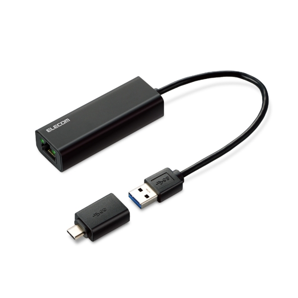 LAN Adapter ELECOM ELECOM EDC-QUA3C-B black LAN Adapter