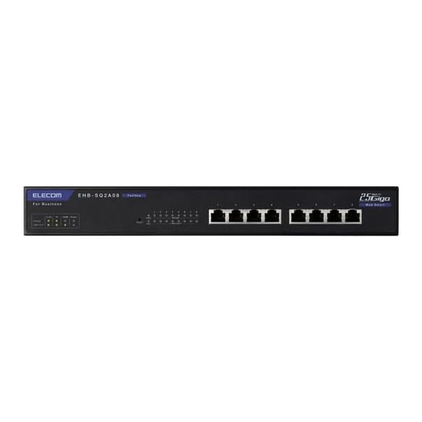 ELECOM EHB-SQ2A08 black Switch HUB - image 2