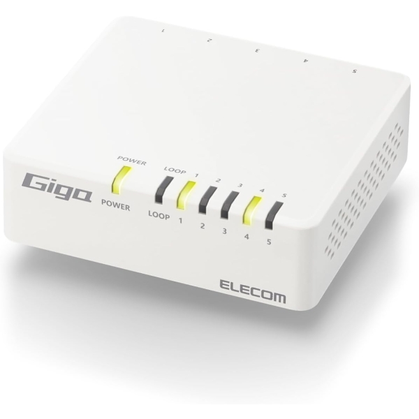 ELECOM EHC-G05PA4-JW white Switch HUB