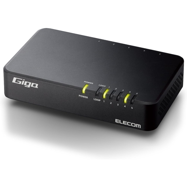 ELECOM EHC-G05PN4-JB black Switch HUB