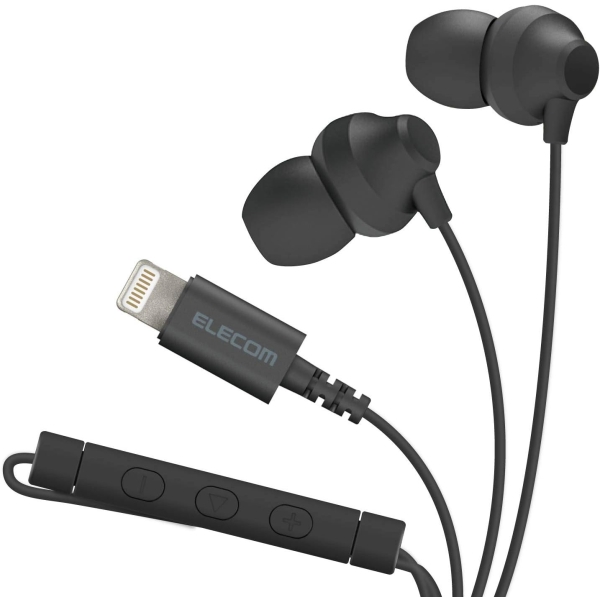 ELECOM EHP-LF12CMXBK black Earphone Headphone