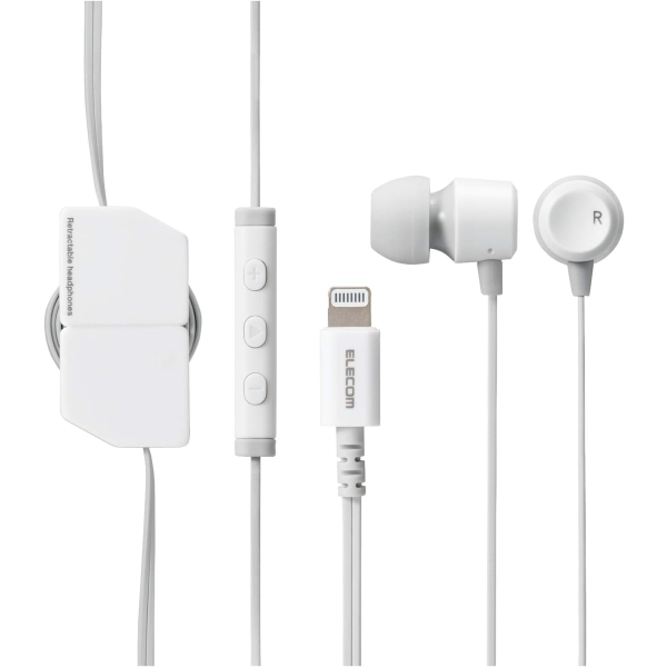 ELECOM EHP-LFR10CMWH white Earphone Headphone