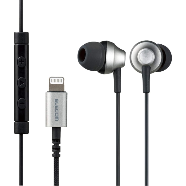 ELECOM EHP-LFS12CMSV silver Earphone Headphone