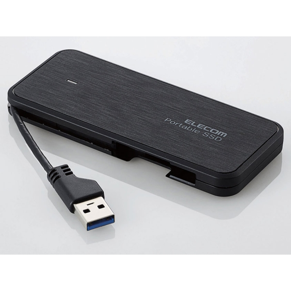 ELECOM ESD-EC0480GBK black SSD