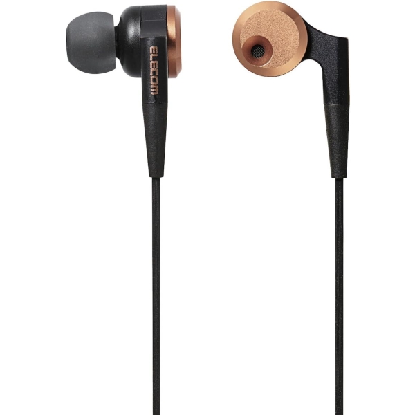 ELECOM GrandBass EHP-GB100AGD gold Earphone Headphone