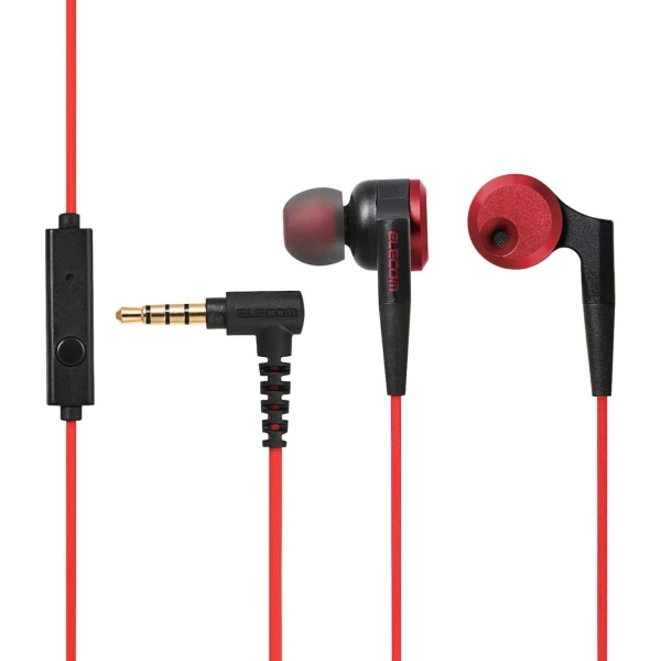 ELECOM GrandBass EHP-GB100MRD red Earphone Headphone