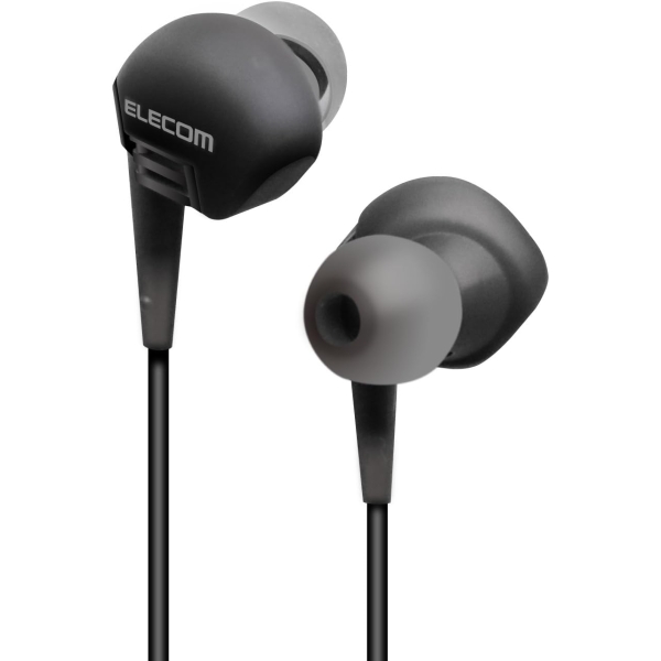 ELECOM GrandBass EHP-GB10AXBK black Earphone Headphone