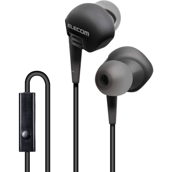 ELECOM GrandBass EHP-GB10MXBK black Earphone Headphone