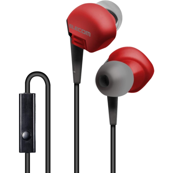 ELECOM GrandBass EHP-GB10MXRD red Earphone Headphone