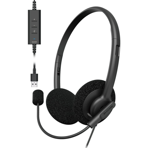 ELECOM HS-HP103UNCBK black Headset