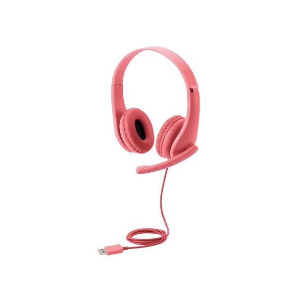 Headset ELECOM HS-KD01URD red