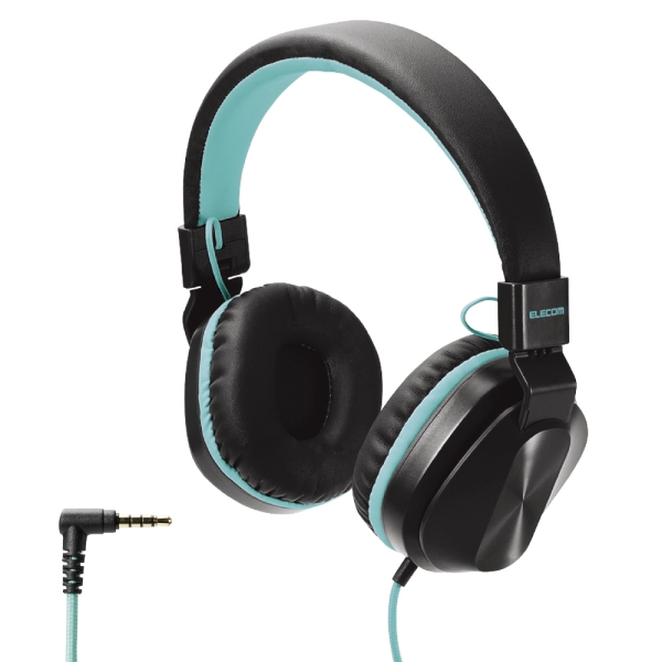 Headset ELECOM HS-KD02TBKG black X cobalt green