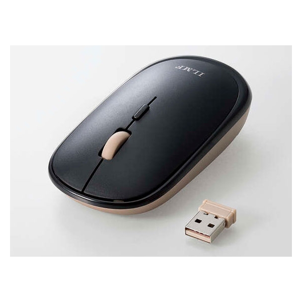 ELECOM ILMF M-TM10DBBK-IL Black Mouse