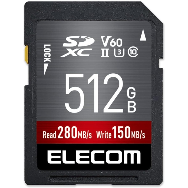 ELECOM MF-FS512GU23V6R 512GB SD Card