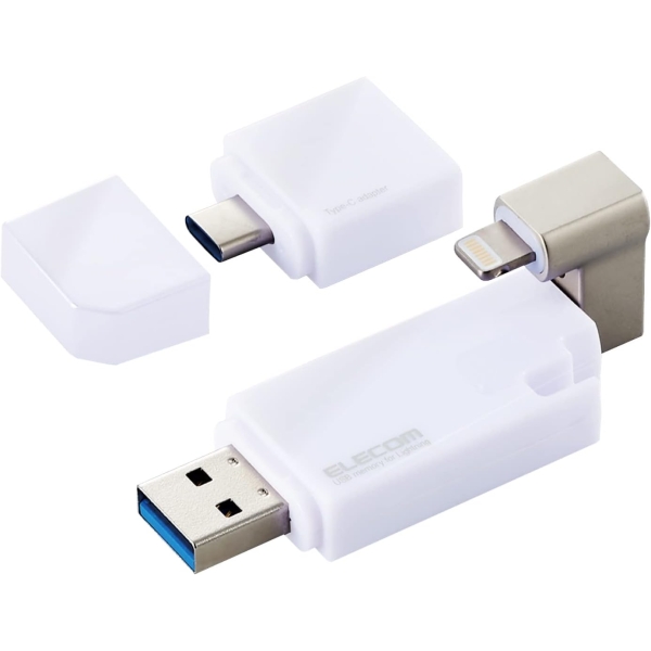 ELECOM MF-LGU3B256GWH 256GB white USB Flash Drive